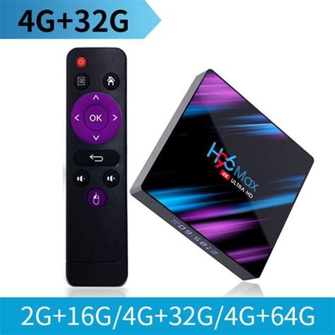 Ue Plug 4G32G Boîtier Smart Tv H96 Max Android 11 Rk3318 4k