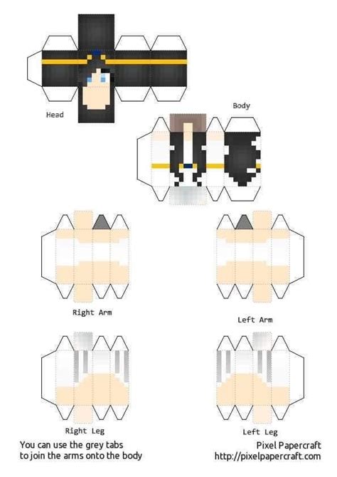 Cute Girl Minecraft Skins Papercraft Invitation Templates Sexiz Pix