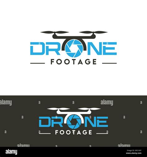 Drone Footage Logo Design In Vector Template Stock Vector Image And Art