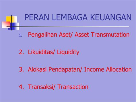 Ppt Uang Dan Lembaga Keuangan Powerpoint Presentation Free Download