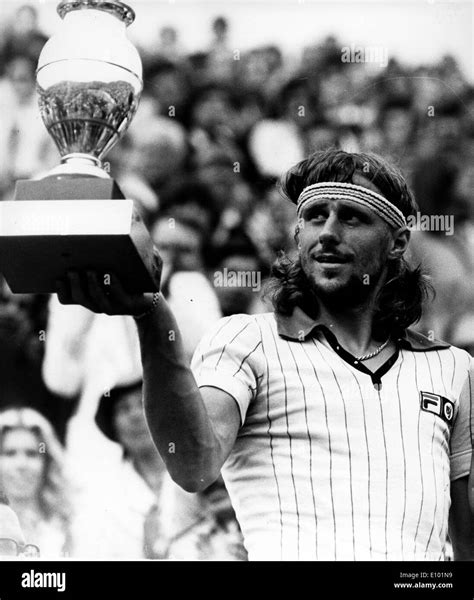 Tennis player Bjorn Borg wins French Open again Stock Photo - Alamy