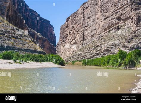 Santa Elena Canyon On The Rio Grande River Near Big Bend National