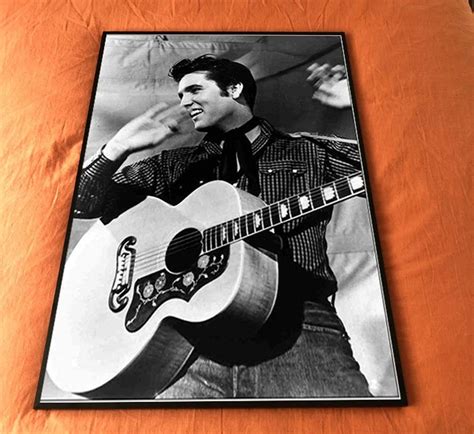 Elvis Presley Black And White Poster