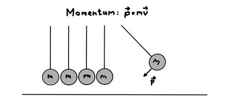 HOW NEWTON'S CRADLE DEMONSTRATES CONSERVATION LAWS