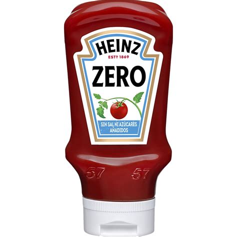 Comprar ketchup zero sin sal ni azúcares añadidos envase 425 g HEINZ