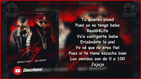 Hoy Ñengo Flow Ft Bad Bunny LETRA YouTube