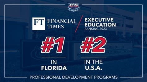 Fau Executive Education Ranked No 2 In Us In Latest ‘financial Times