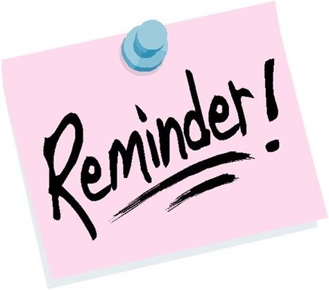 Reminders Clipart Clip Art Library