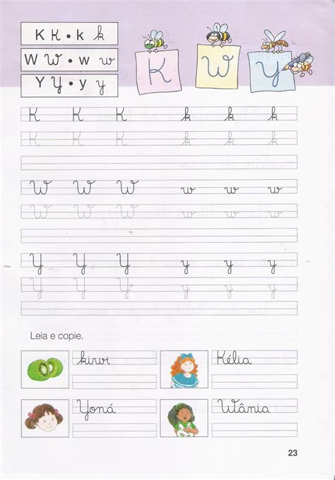 Fichas De Caligrafia Letras V X Z Kwy Atividades Educativas