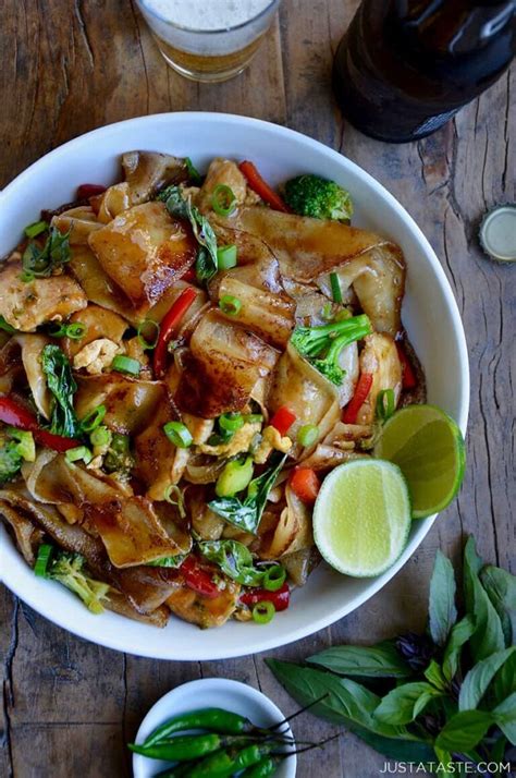 Drunken Noodles With Chicken Just A Taste