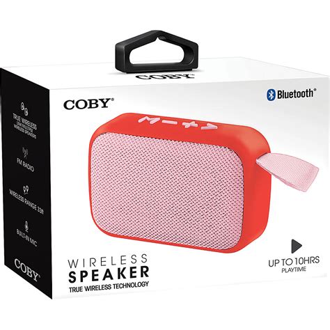 Coby Stereo True Wireless Bluetooth® Speaker Red Fesco Distributors