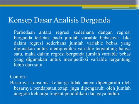 Ppt Ekonometrika Analisis Regresi Berganda Ppt