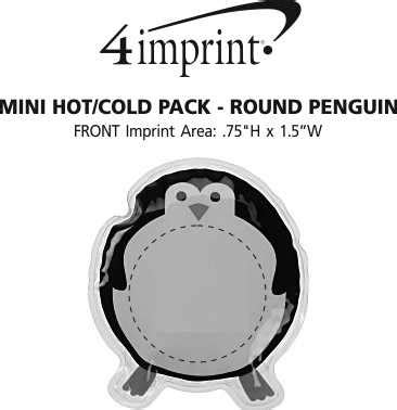4imprint Mini Hot Cold Pack Round Penguin 137081 RPN