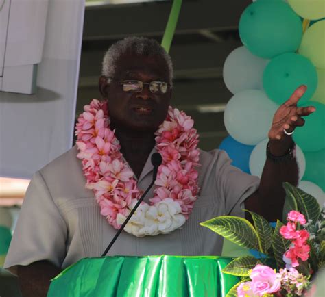 Prime Minister Sogavare On Constituency Tour Solomon Islands