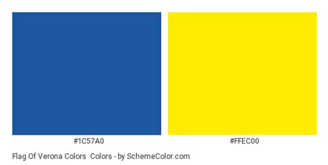 Flag Of Verona Colors Color Scheme » Blue » SchemeColor.com