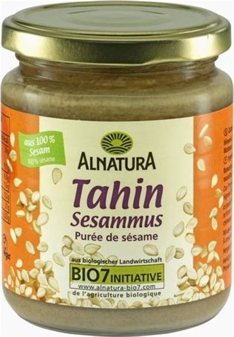 Alnatura Bio Tahina Crema de Sésamo Bio 250 g Piccantino Tienda