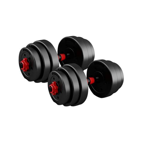 Centra Dumbbells Barbell Set 20kg Adjustable Weight Plates Home Gym