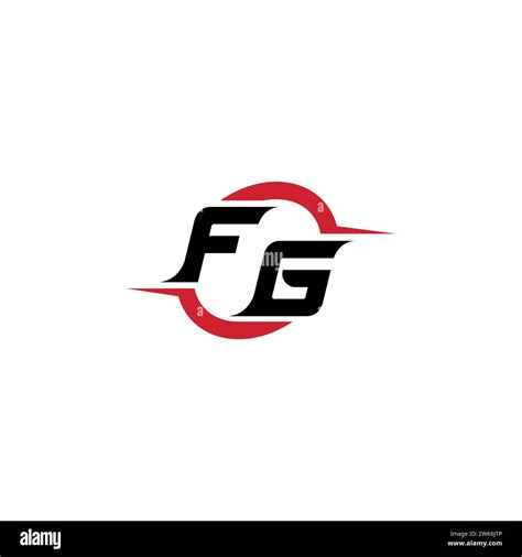 Fg Initial Logo Cool And Stylish Concept For Esport Or Gaming Logo As