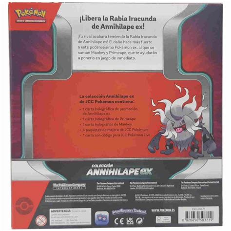 Juego De Cartas Coleccionable Pok Mon Annihilape Ex Tcg Domina El