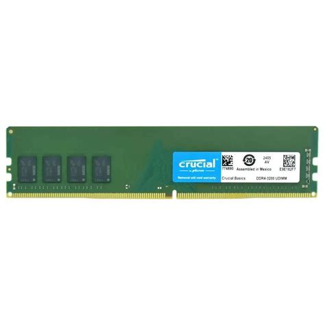 Memória Crucial Basics 8GB 3200MHz DDR4 KaBuM