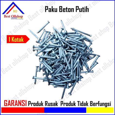 Jual Paku Beton Putih 11 4 11 2 2 21 2 3 4 5 Inch Concrete Nail Paku