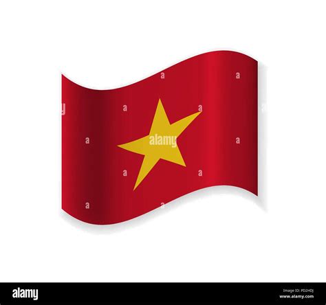 offizielle Flagge von Vietnam Land in Südostasien Vector