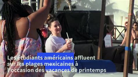 Affluence De Jeunes Am Ricains Sur Les Plages De Cancun Malgr L Alerte