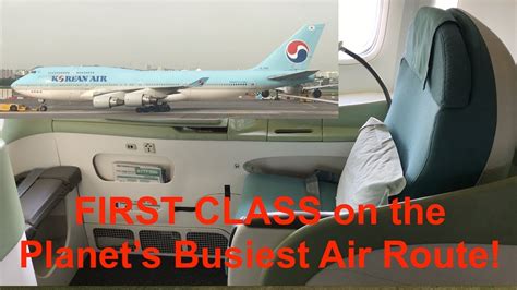 Korean Air 747 Business Class And 777 First Class Seoul To Jeju Youtube