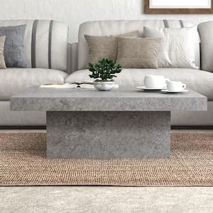 Meyer Cross Elna In Antiqued Gray Oak Rectangle Mdf Top Coffee