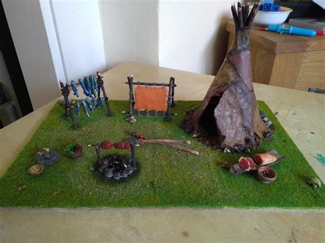 My first diorama- A Stone Age Village based on Satoshi Kitamuras book ...