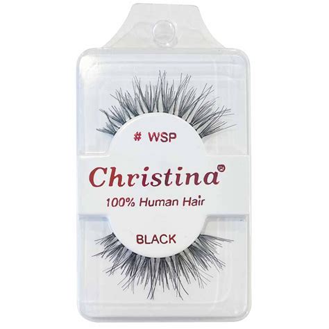 Christina 100 Human Hair Eyelashes Wsp 12 Units