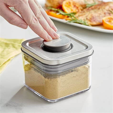 OXO 3118500 0.4 Qt. / 0.4 Liter Steel POP Small Square Mini Container