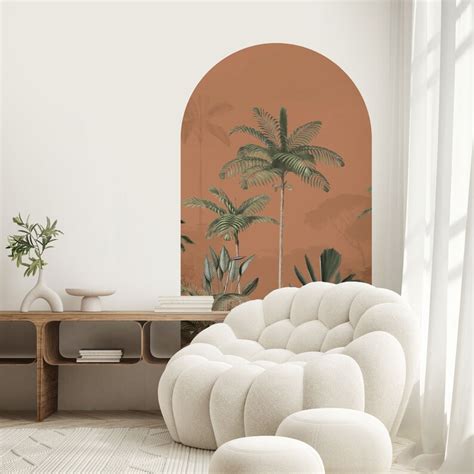 Peel And Stick Arch Wallpaper Decal Tropical Wilderness Etsy