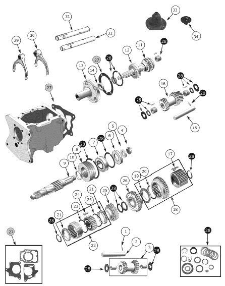 T 150 Transmission Exploded View Diagram The Borg Warner T150 Transmission Was The Three Speed