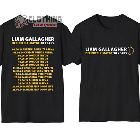 Liam Gallagher Definitely Maybe Tour 2024 Unisex T-Shirt, Liam ...