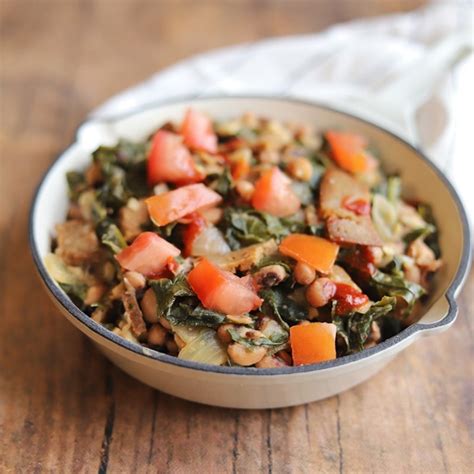 Black-eyed peas and collard greens (vegan) - Cadry's Kitchen