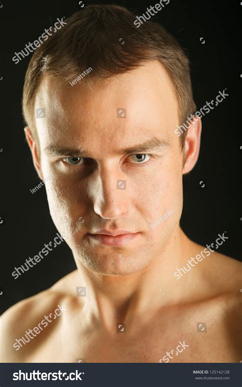 Portrait Naked Muscular Man Isolated On Stock Photo Shutterstock