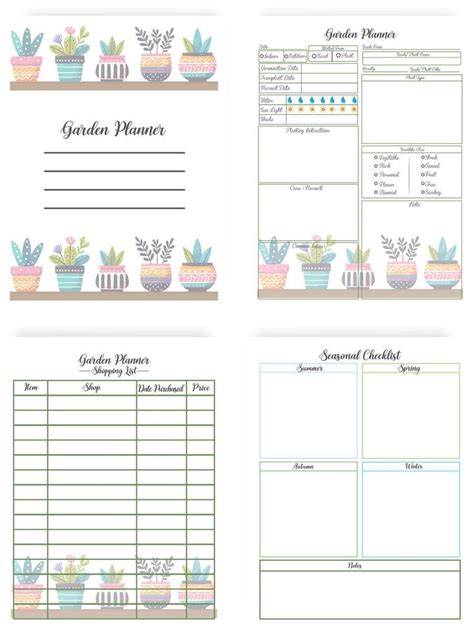 Garden Planner Template 45936872 Vector Art at Vecteezy