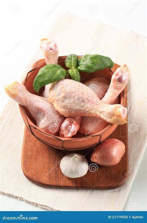 Raw Chicken Drumsticks Stock Photo Image Of Closeup