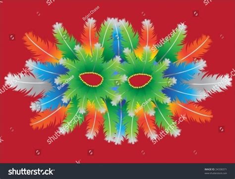 Carnival Mask Feathers Stock Vector Royalty Free 24338371 Shutterstock