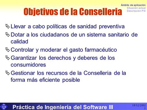 U I B 18 12 2002 Práctica de Ingeniería del Software III 1 Plan de