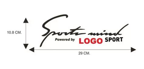 Sport Mind Calcomania Stiker Automovil Deportivo Varias Mode Meses