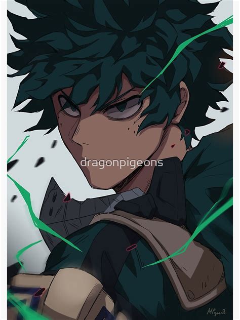 Deku Angry Poster By Dragonpigeons Redbubble