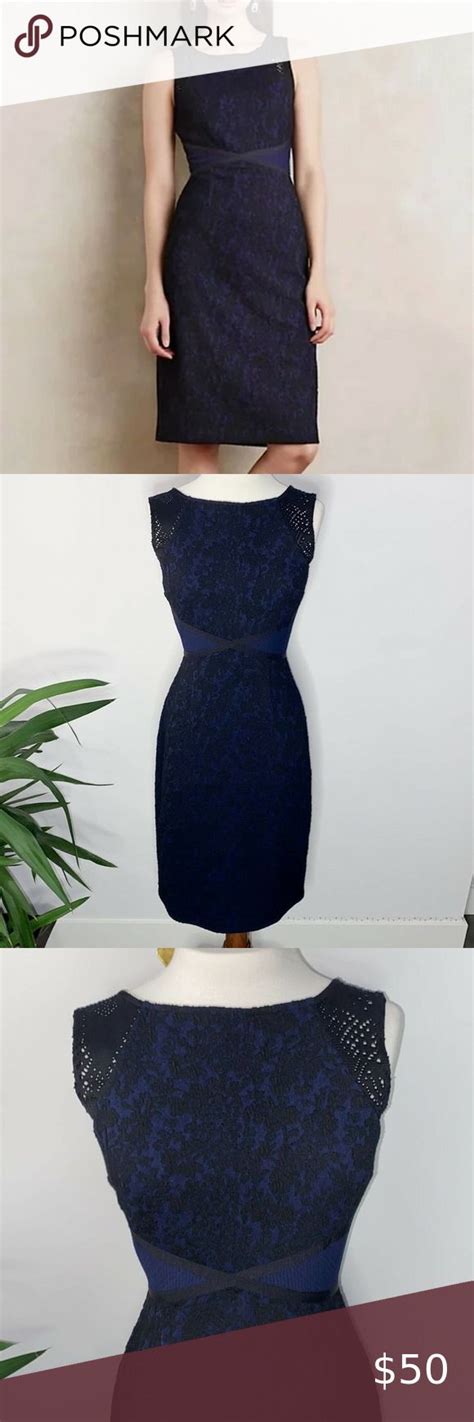 Anthropologie Moulinette Soeurs 4 Small Navy Floral Sleeveless Midi