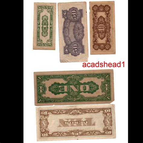 Japanese Invasion Money Jim C C C P Abaca P Set Of