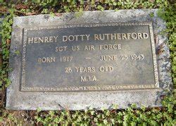 Sgt Henry H Dotty Rutherford 1917 1943 Mémorial Find a Grave