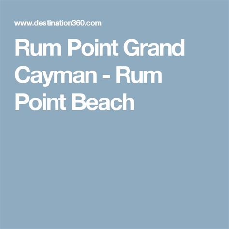 Rum Point Grand Cayman - Rum Point Beach | Rum point grand cayman ...