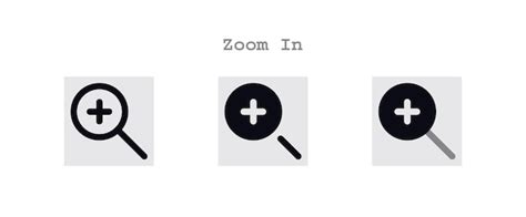 Premium Vector Zoom In Icons Set