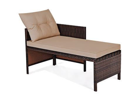 Costway 3 Piece Patio Wicker Rattan Sofa Set Outdoor Sectional