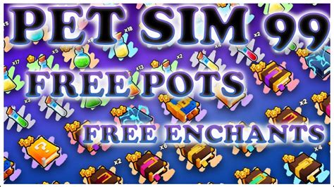 Best Way To Get Free Potions And Enchants In Pet Sim Youtube